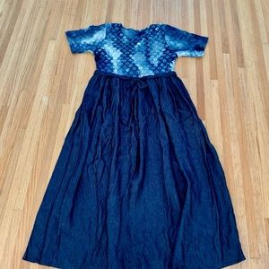 Lovely flowing blue ombré maxi dress